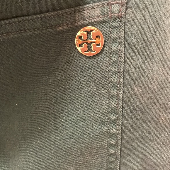 Green jeans by Tory Burch skinny fit with stretch nwt 195 size 32 denim - Picture 9 of 10
